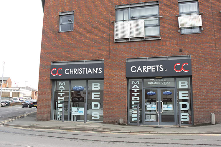 Christian's Carpets Bed & Mattress Showroom Exterior